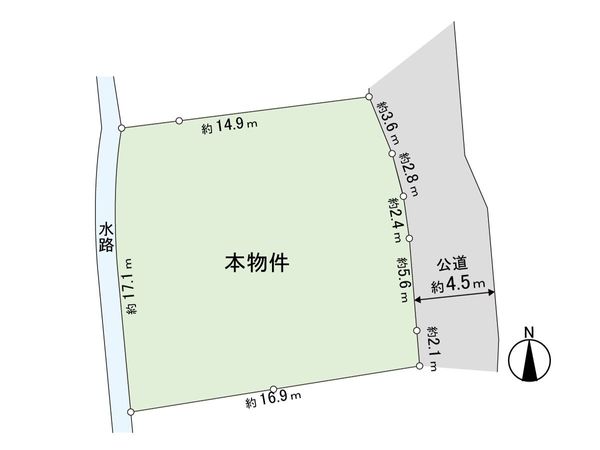 逗子市沼間1丁目(古家付土地) 区画図 逗子市沼間1丁目(古家付土地) 区画図