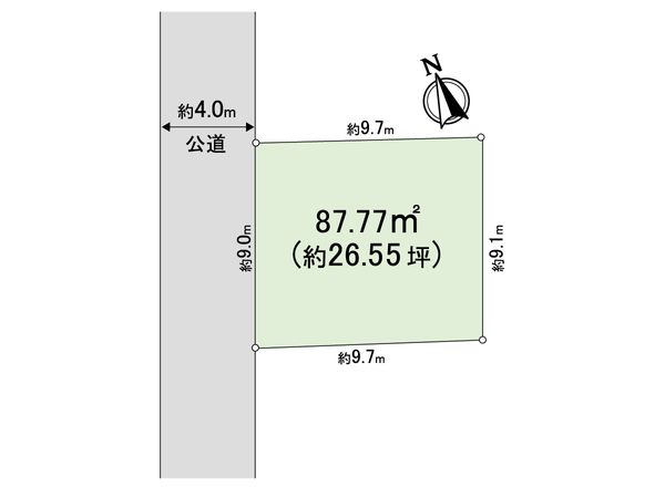 逗子市沼間1丁目(古家付土地) 区画図 逗子市沼間1丁目(古家付土地) 区画図