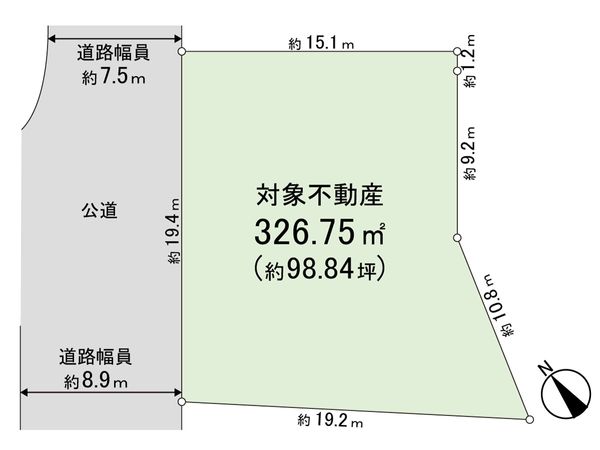三浦郡葉山町一色(古家付土地) 区画図 三浦郡葉山町一色(古家付土地) 区画図
