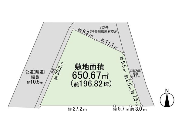 三浦郡葉山町長柄 区画図