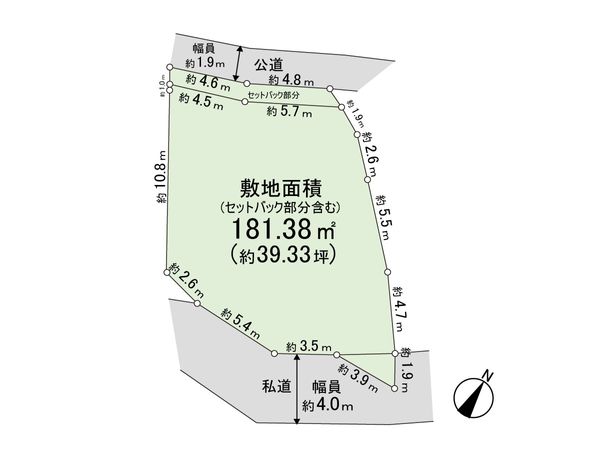 横須賀市秋谷 土地 区画図 横須賀市秋谷 土地 区画図