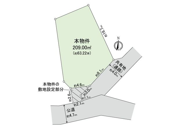 三浦郡葉山町堀内 土地 区画図 区画図