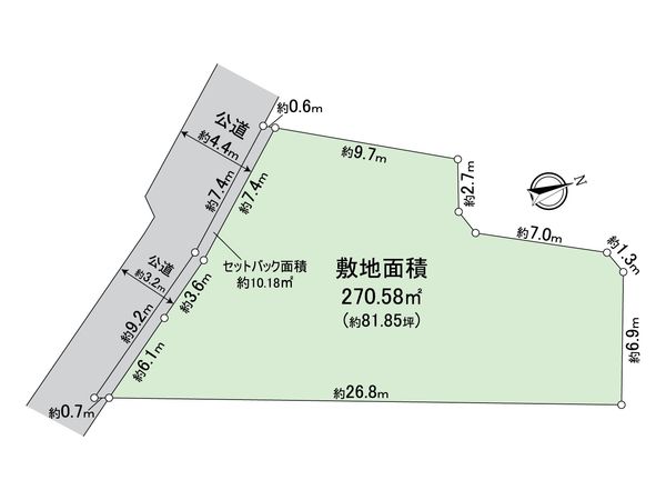 藤沢市大鋸 土地 区画図 藤沢市大鋸 土地 区画図