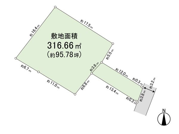 三浦郡葉山町堀内 区画図 三浦郡葉山町堀内 区画図