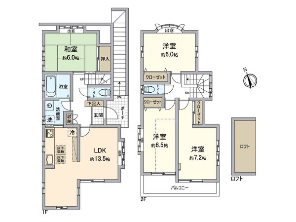 逗子市小坪6丁目 戸建 間取図(平面図)