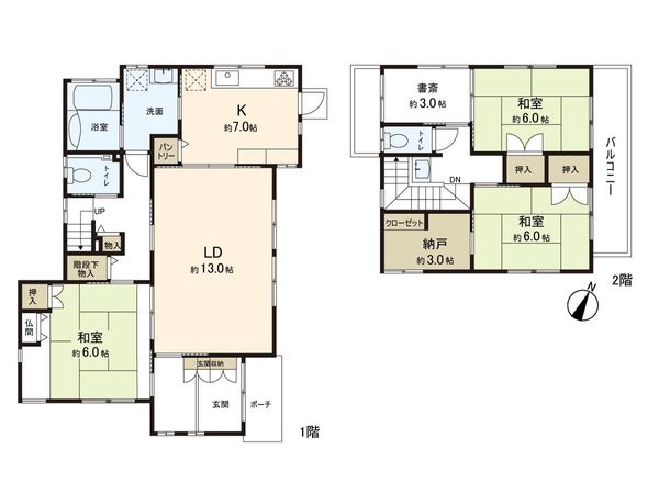 三浦郡葉山町一色 間取図(平面図)