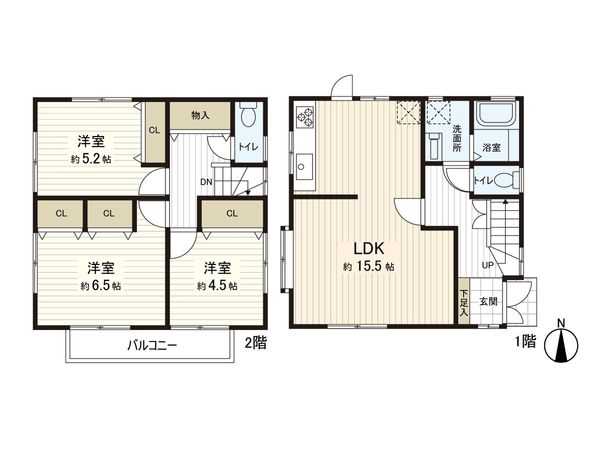 三浦郡葉山町一色 間取図(平面図)