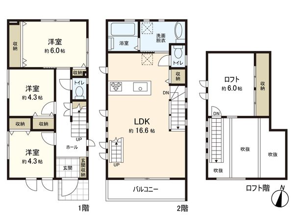 三浦郡葉山町長柄(新築戸建) 間取図(平面図)