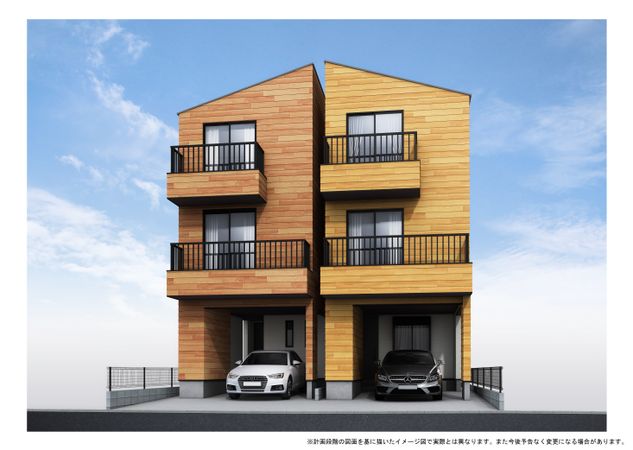 逗子市桜山8丁目(新築戸建)2号棟 外観パース図