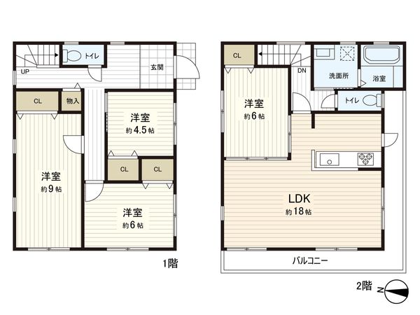 横須賀市秋谷2丁目 間取図(平面図)