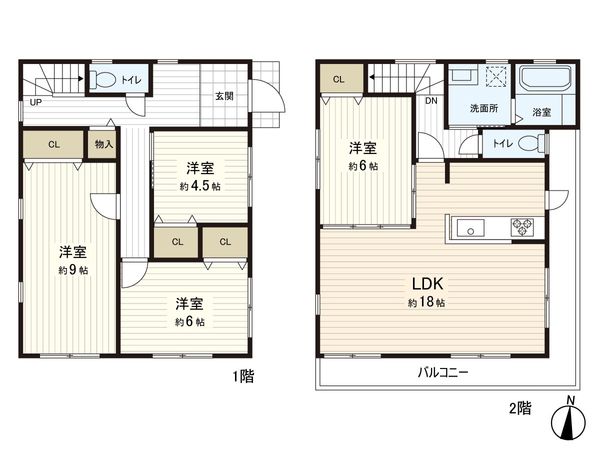 横須賀市秋谷2丁目 間取図(平面図)