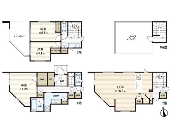 三浦郡葉山町堀内(新築戸建) 間取図(平面図) 三浦郡葉山町堀内(新築戸建) 間取図(平面図)