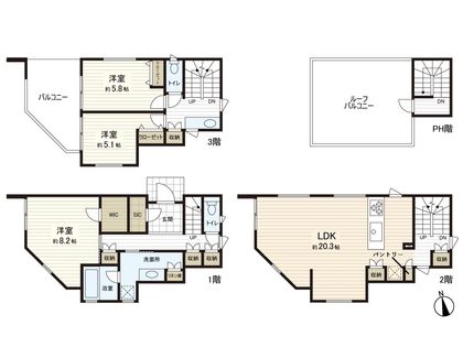 三浦郡葉山町堀内(新築戸建) 間取図(平面図)