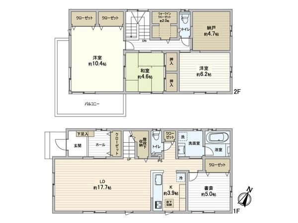 横須賀市佐島の丘1丁目 間取図(平面図)