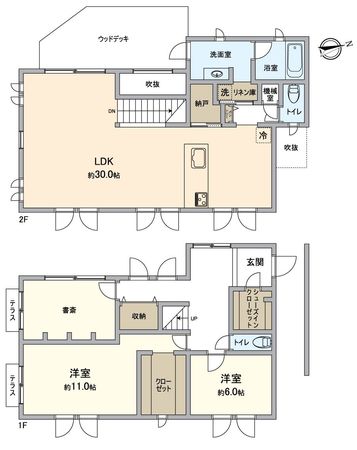 三浦郡葉山町堀内 間取図(平面図)