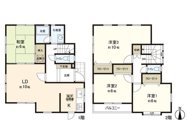 三浦郡葉山町下山口 間取図(平面図) 三浦郡葉山町下山口 間取図(平面図)