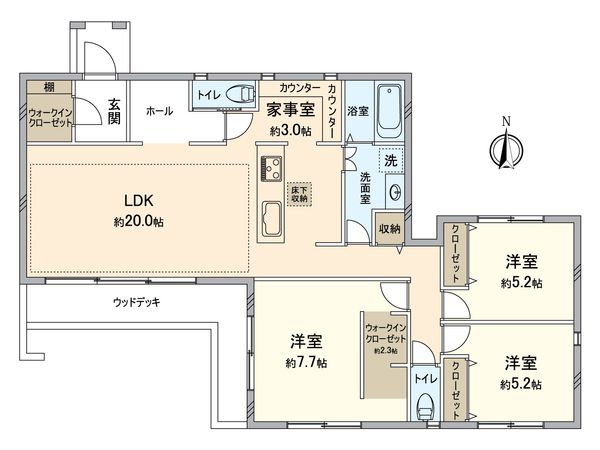 佐島の丘1丁目 間取図(平面図)