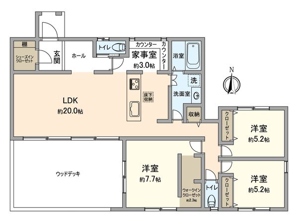 佐島の丘1丁目 間取図(平面図)