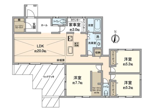 佐島の丘1丁目 間取図(平面図)
