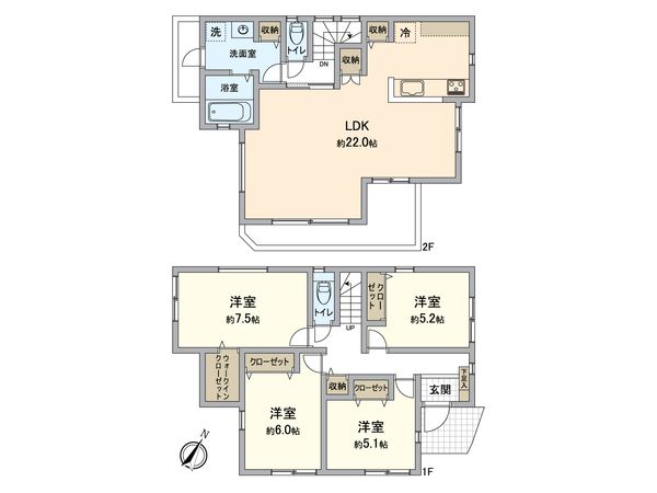 逗子市池子1丁目 新築戸建 間取図(平面図)