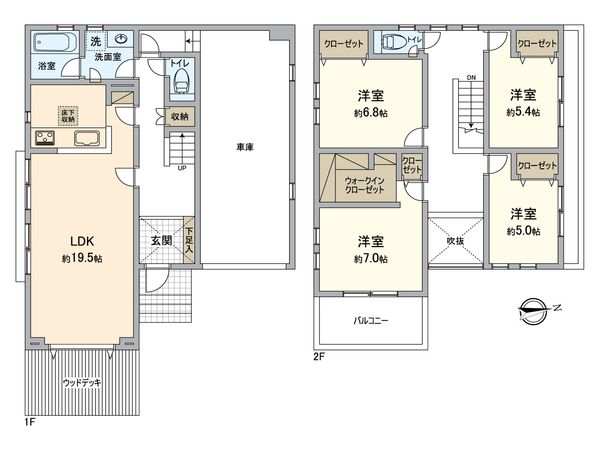 横須賀市佐島の丘2丁目(新築戸建)76号棟 間取図(平面図)