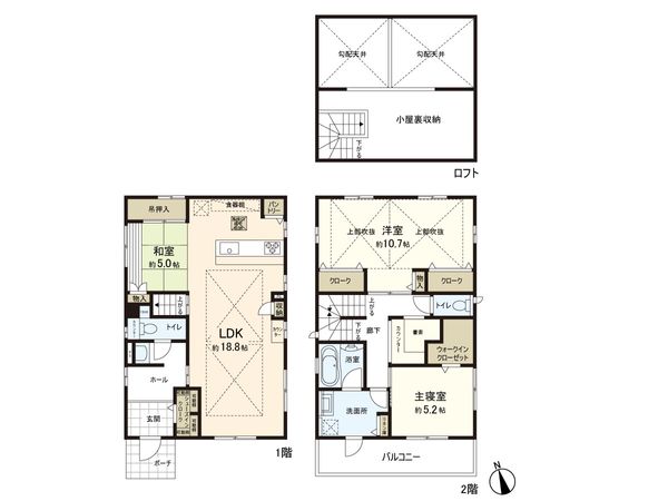 逗子市新宿3丁目 間取図(平面図) 逗子市新宿3丁目 間取図(平面図)