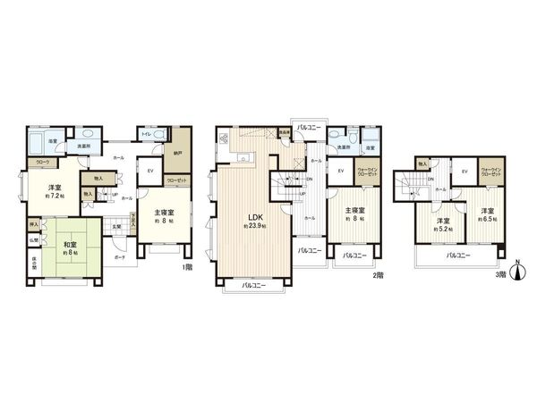 三浦郡葉山町堀内 間取図(平面図)