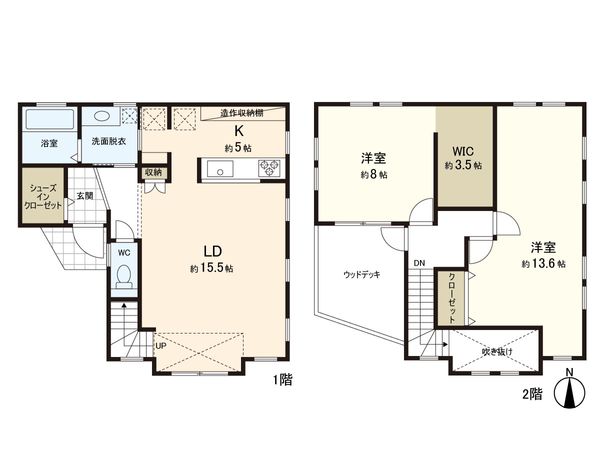 葉山町堀内 戸建 間取図(平面図) 葉山町堀内 戸建 間取図(平面図)