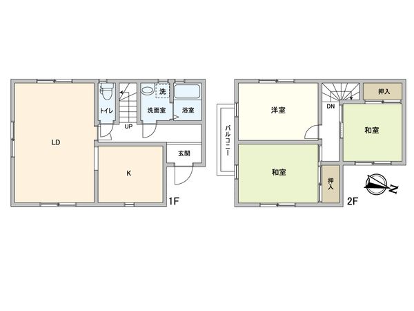 横須賀市芦名1丁目 戸建 間取図(平面図) 横須賀市芦名1丁目 戸建 間取図(平面図)