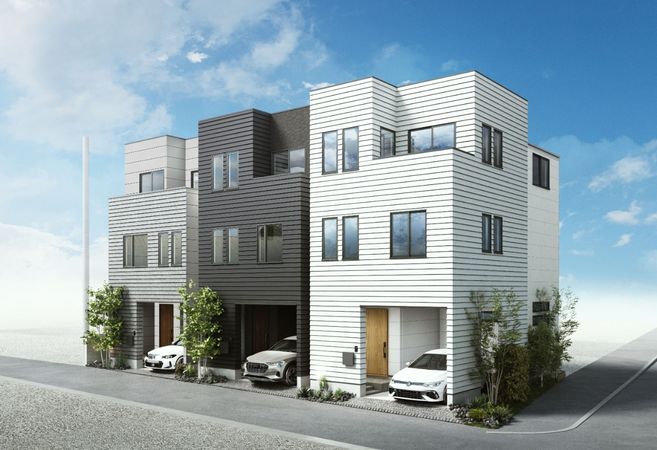 逗子市桜山6丁目(新築戸建)2号棟 外観パース図