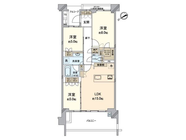 デュオヒルズ秋谷 間取図(平面図) デュオヒルズ秋谷 間取図(平面図)