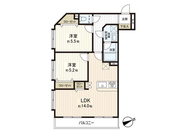 ライオンズマンション東逗子 間取図(平面図) 間取図(平面図)