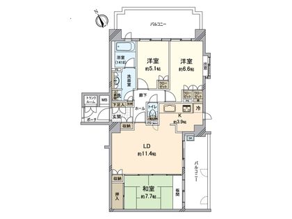 葉山森戸ガーデニア潮彩の邸 間取図(平面図)