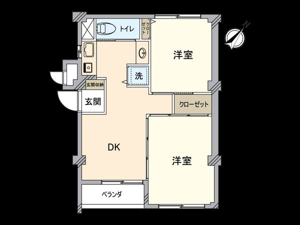 逗子コーポラス 間取図(平面図) 逗子コーポラス 間取図(平面図)