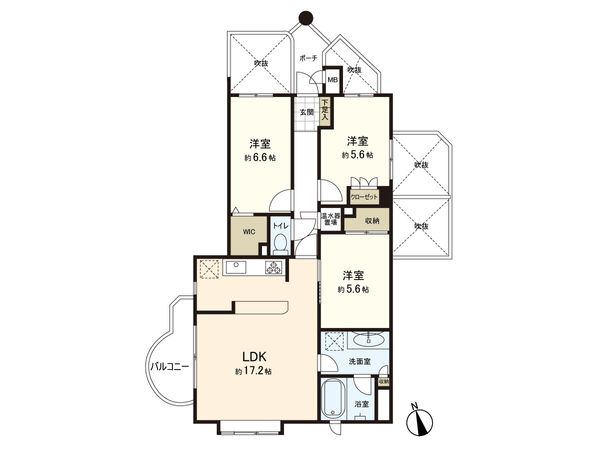 マイキャッスル葉山 間取図(平面図)