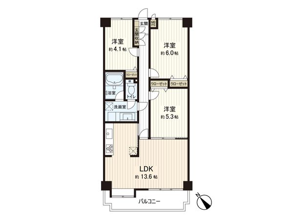 ジュネス葉山クレスト 間取図(平面図) ジュネス葉山クレスト 間取図(平面図)
