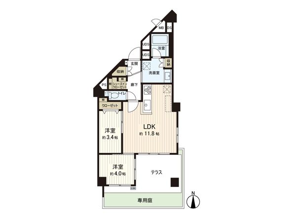 リビエラ逗子マリーナ6号館 間取図(平面図) 間取図(平面図)