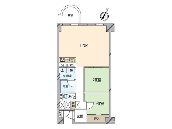逗子マリーナ厚生用建物 2号棟 間取図(平面図)