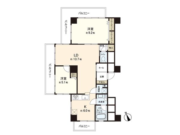 ライオンズリゾートマンション芦名 間取図(平面図)