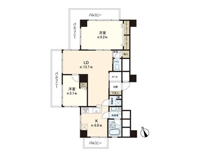ライオンズリゾートマンション芦名 間取図(平面図)