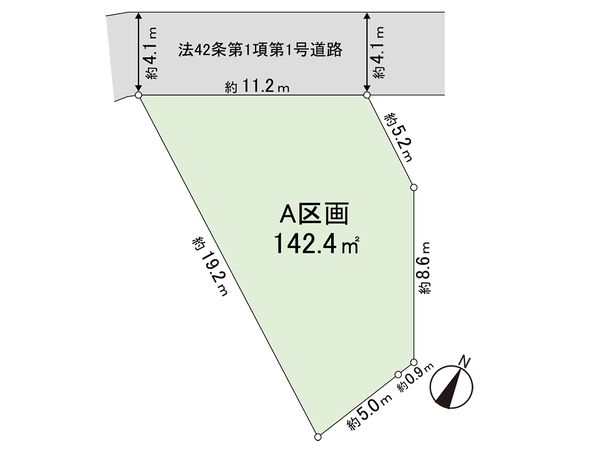 茅ヶ崎市美住町 A区画 区画図 茅ヶ崎市美住町 A区画 区画図
