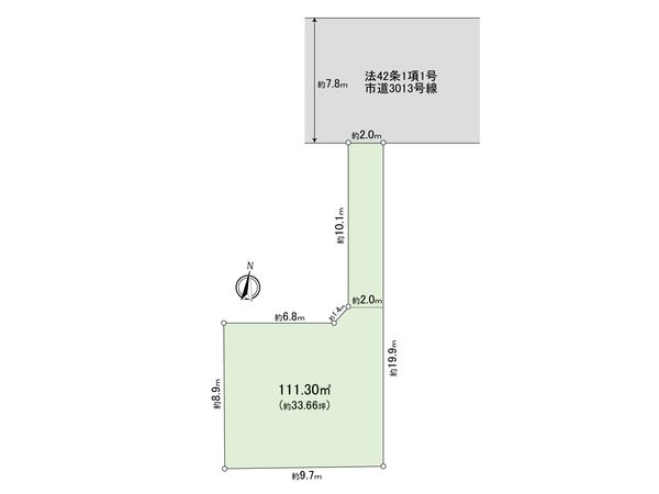 茅ヶ崎市小和田3丁目 区画図