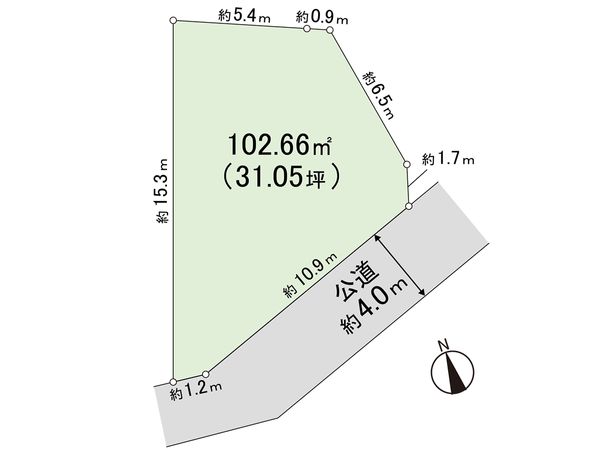 藤沢市辻堂1丁目 土地 区画図 区画図