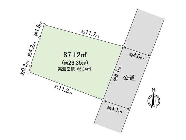 茅ヶ崎市浜竹4丁目 区画図