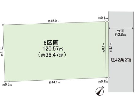 藤沢市羽鳥3丁目(土地)6区画 間取図