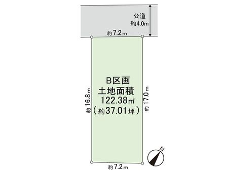 藤沢市羽鳥5丁目(土地)B区画 間取図