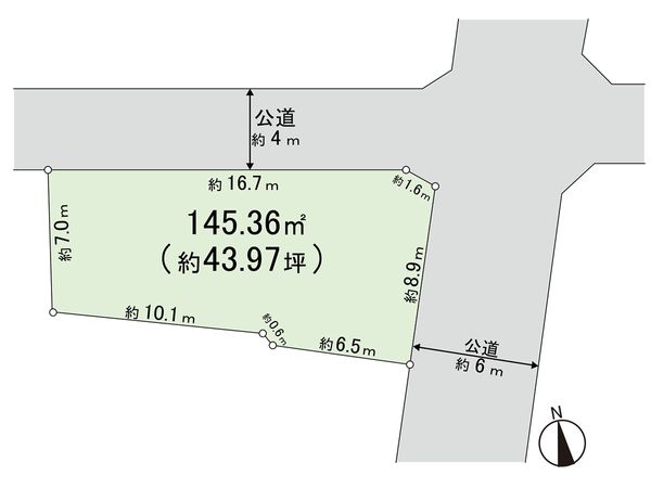 藤沢市辻堂2丁目(土地) 区画図