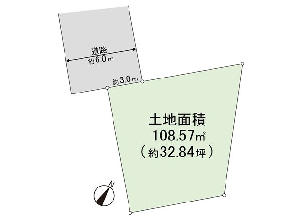 茅ヶ崎市浜竹1丁目 土地 区画図 茅ヶ崎市浜竹1丁目 土地 区画図