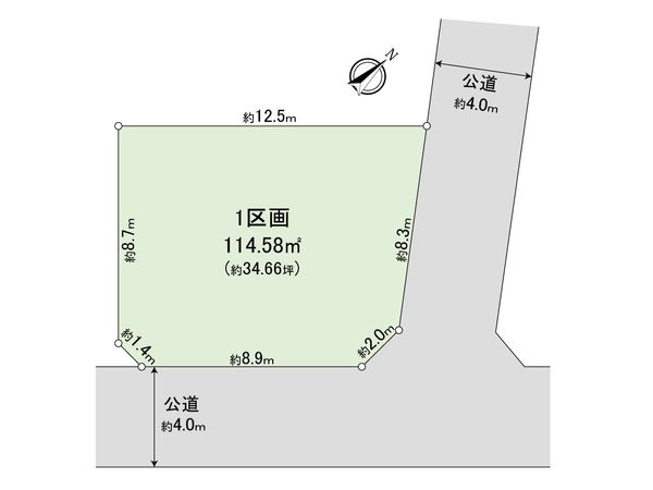 藤沢市辻堂太平台1丁目 土地 1区画 区画図 藤沢市辻堂太平台1丁目 土地 1区画 区画図