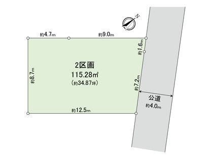 藤沢市辻堂太平台1丁目 土地 2区画 区画図